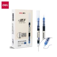DELI Roller Ball Pen Gel Pens 12pcs/Box Ballpoint 0.5mm Big Capacity Smooth Writing Quick Dry Office School Supplies Gel Ink Pen Pens