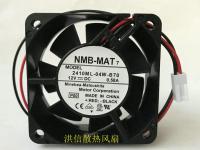 NMB 6025 2410ML-04W-B70 DC12V 0.58A 6cm chassis power cooling fan （2023/ต้นฉบับ） power amplifire fan พัดลมระบายอากาศ