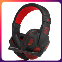 NEW Gaming Headset Headphone for PC Laptop with Microphone with USB 3.5mm Interface LED Volume Control Over-ear Headphone