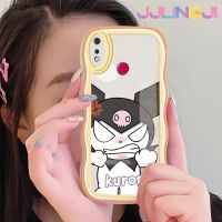 เคส Jlingji สำหรับ Realme 3 Pro เคส3i Realme ลายการ์ตูน Fury Kuromi ดีไซน์ใหม่ขอบครีมกันกระแทกแบบใสนิ่มเคสมือถือโปร่งใสลายกล้องถ่ายรูปง่ายอ่อนโยนฝาครอบป้องกัน