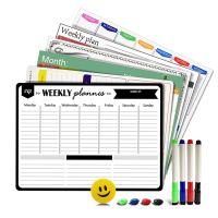 A3 Magnetic Weekly &amp; Monthly Planner Whiteboard Fridge Magnet Flexible Daily Message Drawing Refrigerator Bulletin White Board