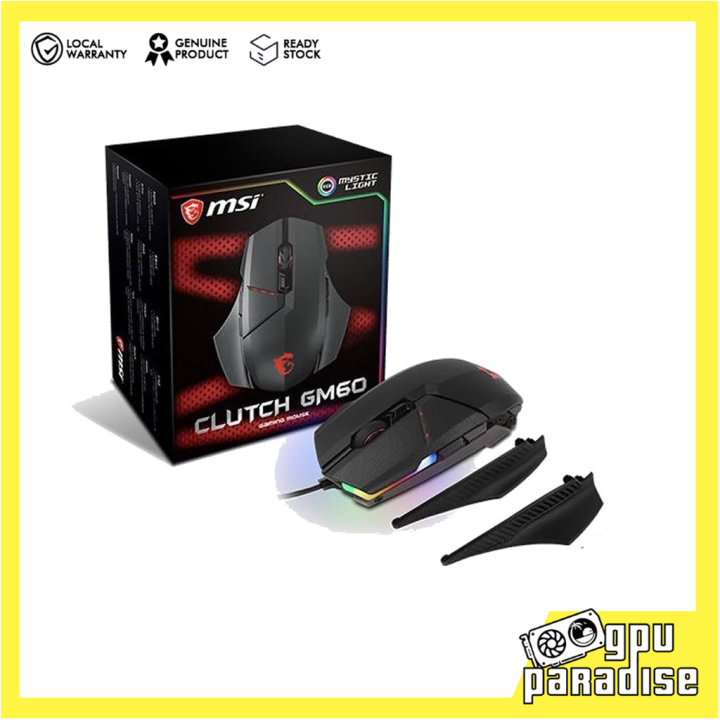 MSI CLUTCH GM60 RGB GAMING MOUSE Lazada