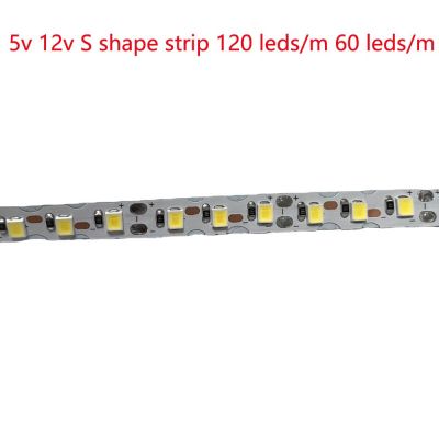 5m 5V 12v  S Shape LED Strip LED Flexible Foldable Tape 2835 120 LEDS/M 60LED/m Bend Channel Letter S Type Letter Neon Strip Use LED Strip Lighting