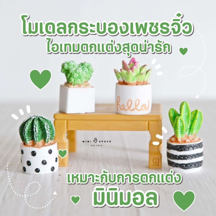 ms5588-โมเดลกระบองเพชรลายจุด-4-แบบ-กระบองเพชรปลอมตกแต่งบ้าน