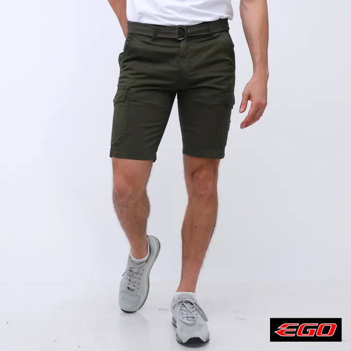 Ego Slim Tapered Cargo Shorts ESB010032 (Olive Night) Lazada PH