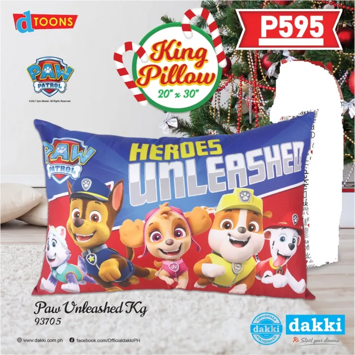 DAKKI KING PANEL PILLOW 20" x 30" Lazada PH