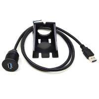 USB 3.0 Panel Flush Mount Extension Cable With Buckle for Car Truck Boat Motorcycle Dashboard 1M 3FT