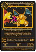 การ์ดโลหะสีทองโปเกมอน HP เกมภาษาอังกฤษอนิเมะแบทเทิลการ์ด Charizard Pikachu Mewtwo คอลเลกชันตุ๊กตาขยับแขนขาได้ของเล่นเด็กโมเดล