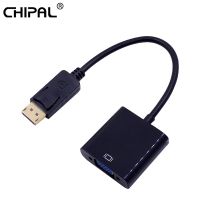 CHIPAL DisplayPort to VGA Adapter Display DP to VGA Converter Cable Male to Female Adapter for PC HDTV Monitor Laptop Projector Cables