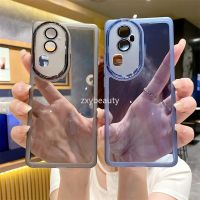 เคสสำหรับ2023 OPPO Reno 10 Pro Plus 5G เคสนิ่มใส่โทรศัพท์แผ่นคลุมสี่เหลี่ยมใสสำหรับ Reno10 Reno10Pro 10Pro 10ProPlus 10Pro + แฟชั่นคู่เคสใสซิลิโคน