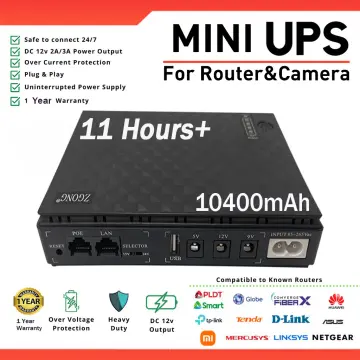 12V-2A Mini UPS Battery Backup for WiFi, Router, Modem Universal