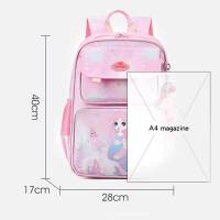 Mermaid Backpack for kids Student Large Capacity Breathable Print Fashion Cartoon Cute Multipurpose schoolbag Bags
