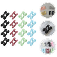 Mlinstudio 24pcs เสื้อผ้าที่แขวนขั้วต่อ hooks พื้นที่แขวนอวกาศที่แขวนคลิปตู้เสื้อผ้าที่แขวนคลิปคลิปขยายคลิป