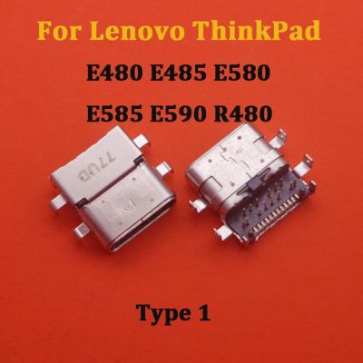 【✔In stock】 nang20403736363 2ชิ้นแจ็คไฟ Dc สำหรับ Lenovo ตัก Thinkpad E480 E485 E580 E585 R480 E590 T750 T480 T580 L480 L580 L490 Type-C ขั้วต่อ Usb