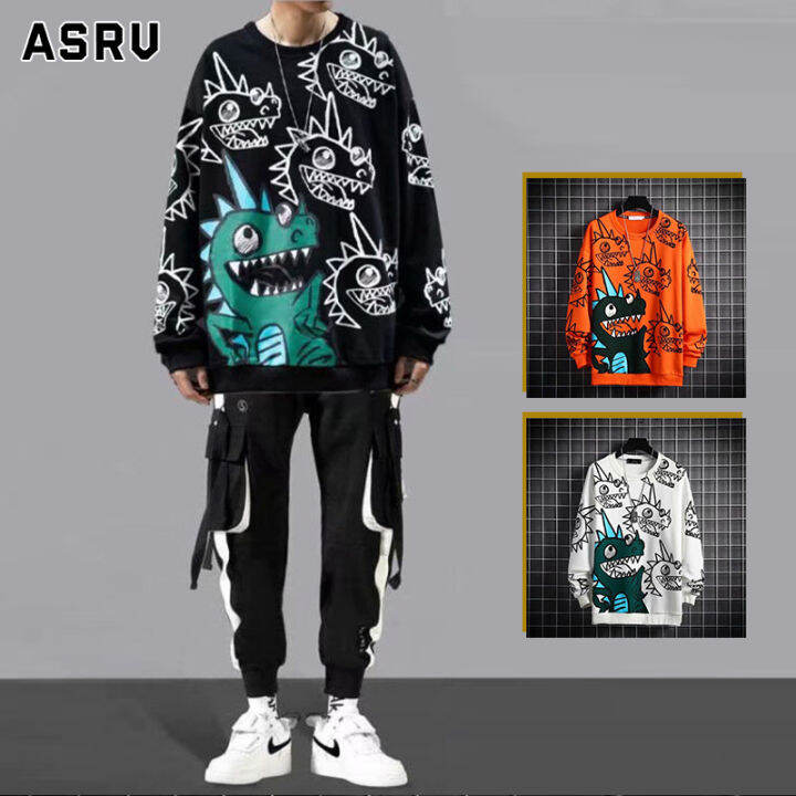 asrv-เสื้อยืดผู้ชาย-เสื้อผ้าผู้ชาย-t-shirt-for-men-เสื้อสเวตเตอร์สวมหัวขนาดใหญ่ของผู้ชายเสื้อยืดแขนยาวเสื้อแจ็กเก็ตไฟซุปเปอร์สไตล์เกาหลีเป็นที่นิยมในอินสตาแกรมใหม่เสื้อยืดผู้ชายเสื้อกล้ามชายเสื้อยืดคอ