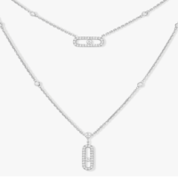 2022 High Quality Luxury 100 925 Sterling Silver Fashion Necklace for Women Slideable Diamond Gift Choice