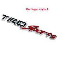 ทุ่มเทให้กับโตโยต้าโตโยต้า TRD รถสปอร์ตสติกเกอร์โลโก้รถตาข่ายโลหะอลูมิเนียมขัดเงาร่างกายสติ๊กเกอร์หาง