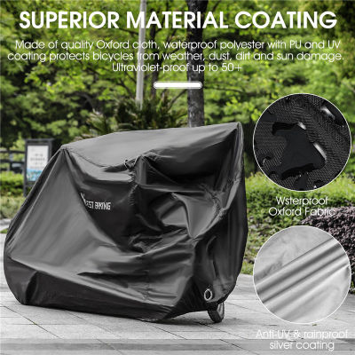 WEST BIKING Portable Bicycle Cover Waterproof Rain Dust Proof Protective Gear Scooter Bike Motorcycle Cover Cycling Accessories