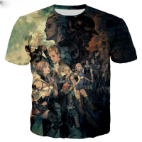 2021ใหม่แฟชั่นผู้ชายเสื้อยืด Final Fantasy เกม Zodiac Age เกม3D พิมพ์ผู้ชาย Casual COOL TEE เสื้อ