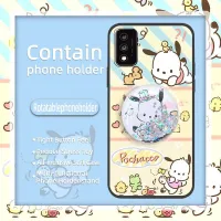 Cover Anti-knock Phone Case For TCL 30T/T603DL foothold drift sand Shockproof Cartoon Soft Case protective glisten TPU