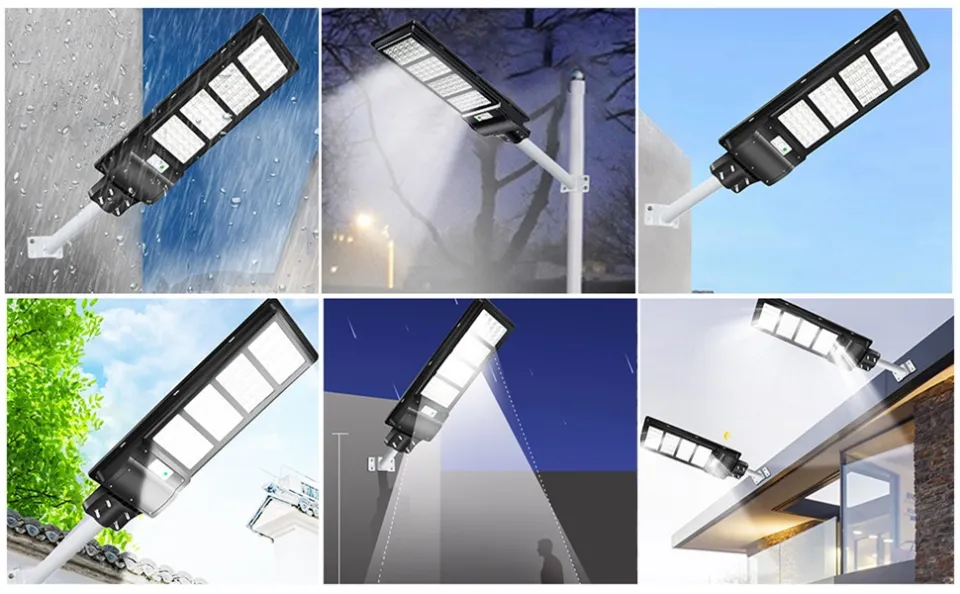 Kelinvmi 500W Solar Street Light 15000LM Dusk to Dawn LED Solar Flood  Lights Outdoor Motion Sensor