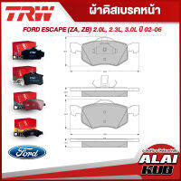 TRW ผ้าดิสเบรคหน้า FORD ESCAPE (ZA, ZB) 2.0L, 2.3L, 3.0L ปี 02 - 06 (GDB1497AT) (GDB1497DT) (ราคา/ชุด)