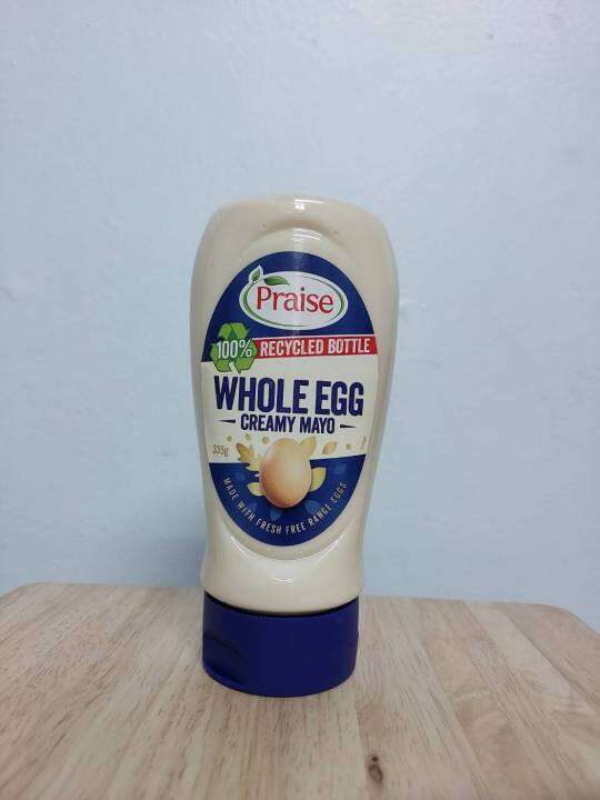 Praise Whole Egg Creamy MAYO 335g. โฮลเอ้กครีมมี่มายองเนส ไม่ผสมสารแต่ง