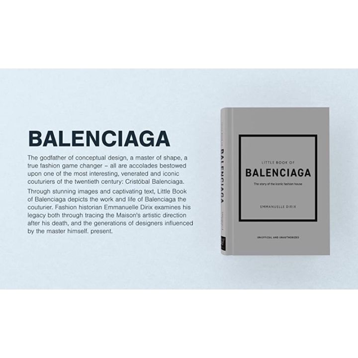 new-releases-ร้านแนะนำ-หนังสือนำเข้า-little-book-of-balenciaga-the-story-of-the-iconic-fashion-house-chanel-dior-english-book