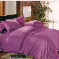 ผ้าปูที่นอน ชุดผ้าปูที่นอน แบบรัดมุม ขนาด 6 ฟุต 5 ชื้น (สีม่วง)ลายริ้ว