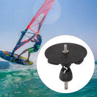 Windsurfing Mast Base Surfing Tendon Joint Mast Foot Base 360° Universal for Outdoor Sports สีดำ