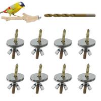 8 Pcs Bird Cage Perch สกรู Double Head Hamster Bird Nuts Perch Fitting สกรู Wing Fixing Nut Springboard Bird อุปกรณ์เสริม