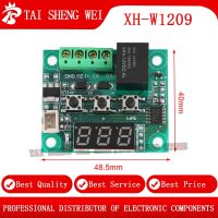 2pcs XH-W1209 W1209 DC 12V Red Blue Digital heat cool temp thermostat temperature control switch temperature controller