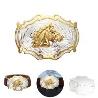 【CW】﹍◆  Westen Cowboy Gold Heads Buckle MenS With Leather Jeans Decoration