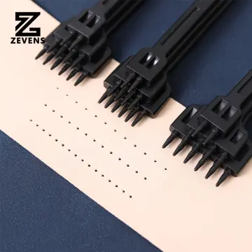 Leather Round Row Punching Tool 4/5/6mm Spacing Hole Punches