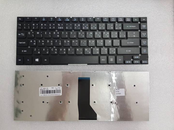 แป้นพิมพ์-คีย์บอร์ดโน๊ตบุ๊ค-keyboard-acer-aspire-4755-4755g-e1-470-e1-472-e5-411-e5-421-e5-471-v3-431-v3-471-ไทย-อังกฤษ