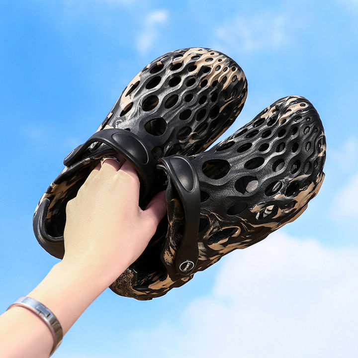 huachuang-รองเท้าแตะกีฬากลางแจ้งแบบลำลองผู้ชายรองเท้าแตะใหม่สำหรับผู้ชายขนาด39-45