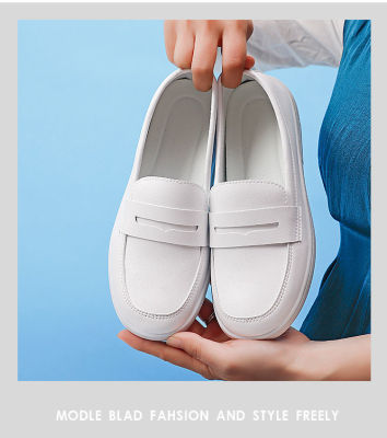 Women shoes👟 รองเท้าผ้าใบแฟชั่น รองเท้าทรงสลิปออน แบบผูกเชือก สำหรับผู้หญิง รองเท้าทำงาน 👡