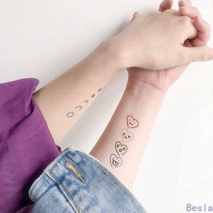 1-pc-cute-tattoo-sticker-colorful-temporary-tattoo-small-fresh-waterproof-tattoos-besla