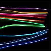 [ANYA Auto Parts] JingXiangFeng ANYA Auto Parts Orange Panel Gap Atmosphere Lamp Strip Cold EL OLED Interior Trim Light/wire Neon Light Car Decor 3เมตร