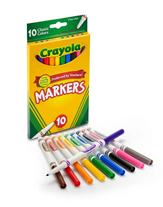 Crayola Fine Line Markers Classic Colors 10 Colors | Lazada PH