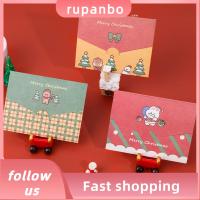 RUPANBO039392692 ข้อความ วันเกิดธุรกิจ วันครู การ์ดคริสต์มาส เล็ก การ์ดอวยพรซองจดหมาย DIY พับ