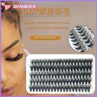 QINQIEE 5Rows เครื่องมือแต่งหน้าตา ปริมาณ การต่อขนตา 10D/20D/30D/40D ขนตาปลอม นุ่มอย่างเป็นธรรมชาติ คลัสเตอร์หนา ขนตาแต่ละเส้น