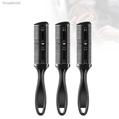 ℡✆ 1pc Hair Cutting Comb Hair Brushes With Razor Blades Hair Trimmer Cutting Thinning Tool Professional Styling Barber Cutter