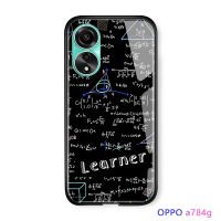 Casing Ponsel สำหรับ Vivo Y27 5G OPPO A78 4G แฟชั่นกราฟฟิตีคลาสสิกฮิปฮอปมันวาวเคสนิ่มเคสกระจกนิรภัยขอบ