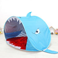 Cartoon Shark Baby Beach Tent Waterproof Pop Up sun Awning Tent UV-protecting Sunshelter for Kids Outdoor Camping Sunshade