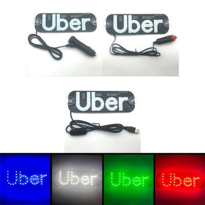 ป้ายไฟ LED แท็กซี่สีเขียว 6.3x19 ซม. ประหยัดพลังงาน 3W สำหรับ Uber ไฟแสดงสถานะการแสดงผลสำหรับหน้าต่างรถยนต์