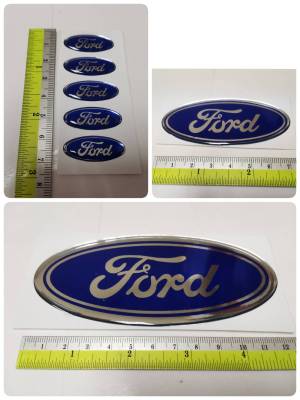 สติ๊กเกอร์ เทเรซิ่นนูนอย่างดี วงรี logo Ford logo sticker ติดรถ แต่งรถ โลโก้ ฟอร์ด ทรงรี สติกเกอร์ สติกเกอ จิ๋ว กลาง ใหญ่ เล็ก ติดพวงกุญแจ