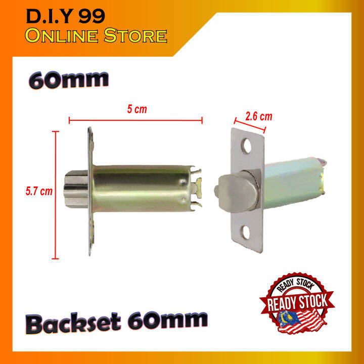 Cylindrical Door Lock Latch Tongue Backset 60mm / 70mm Lazada