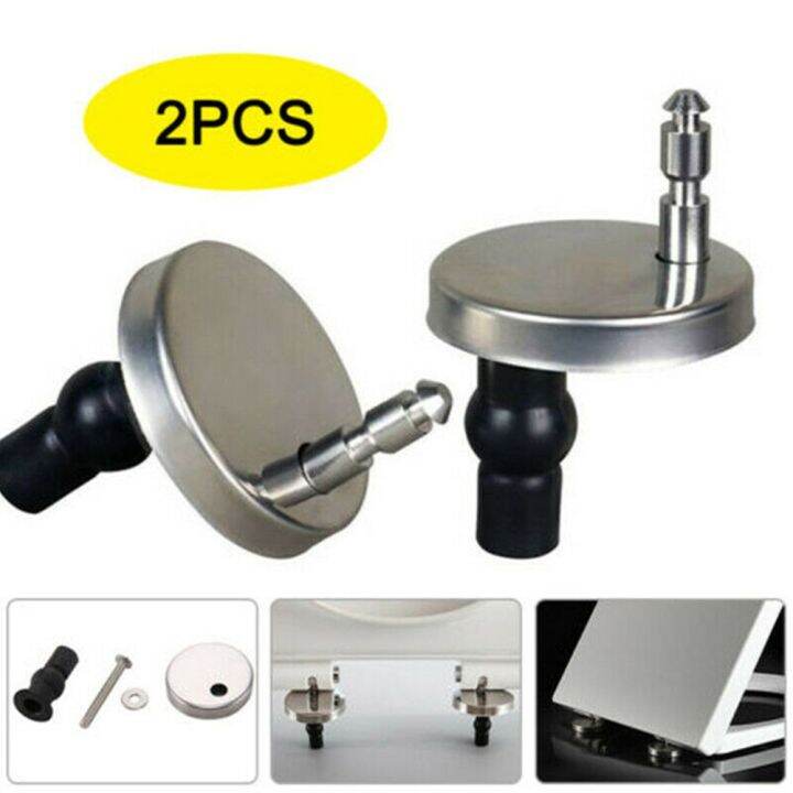 Universal Toilet Seat Hinge Replacement Spare Stainless Steel Top Fix