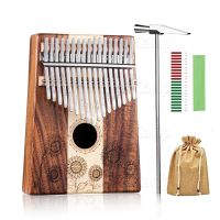 【YF】 Hluru 17 key Kalimba sunflower beautiful sound thumb piano portable finger instrument